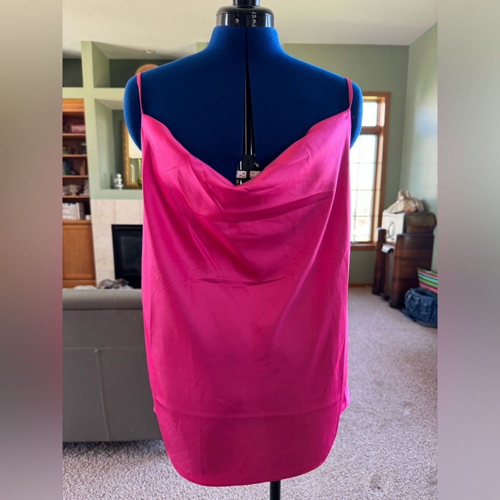 The Drop fuchsia cowl neck cami